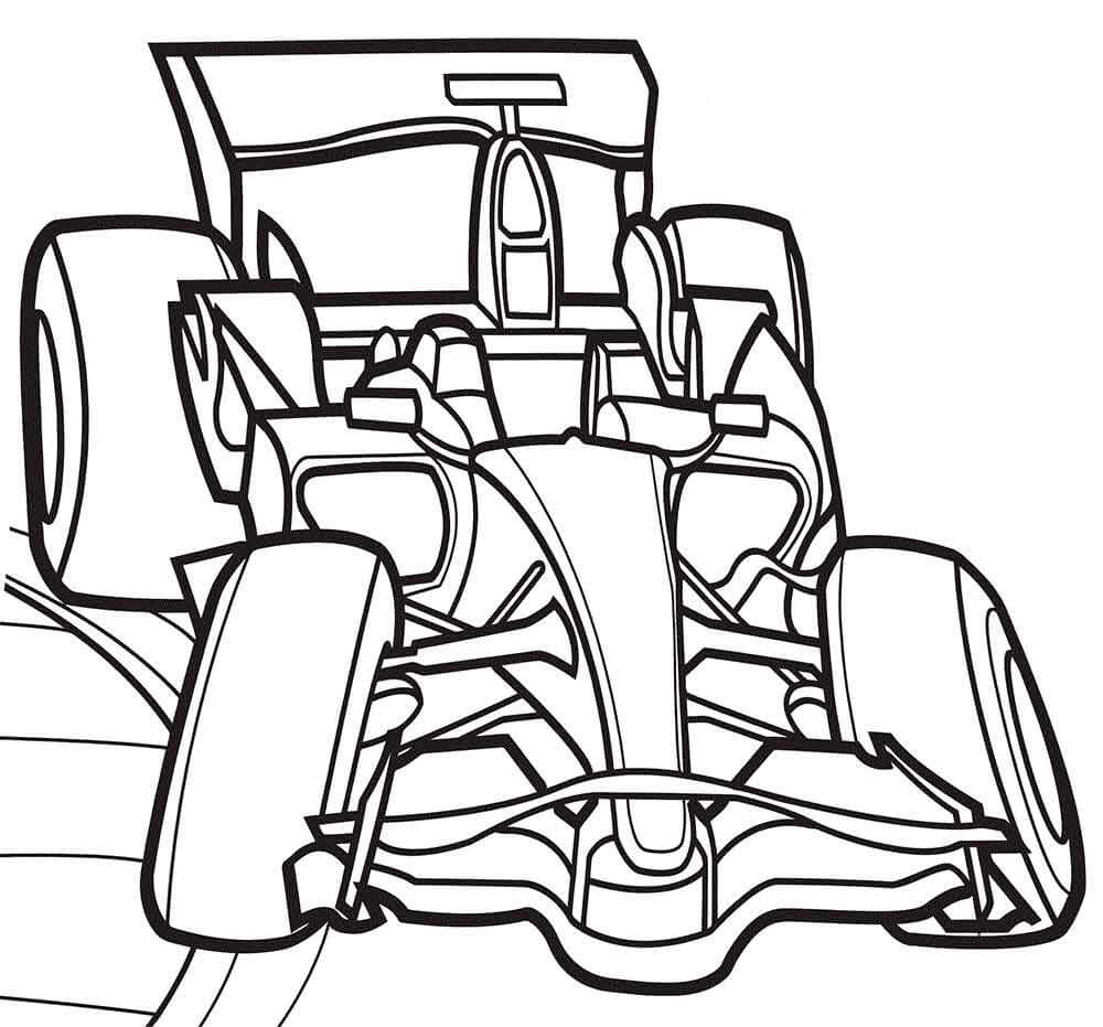 Desenho de Fórmula 1 (F1) para imprimir