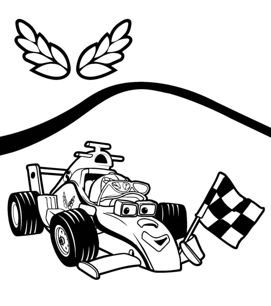 Desenho de Fórmula 1 (F1) para imprimir