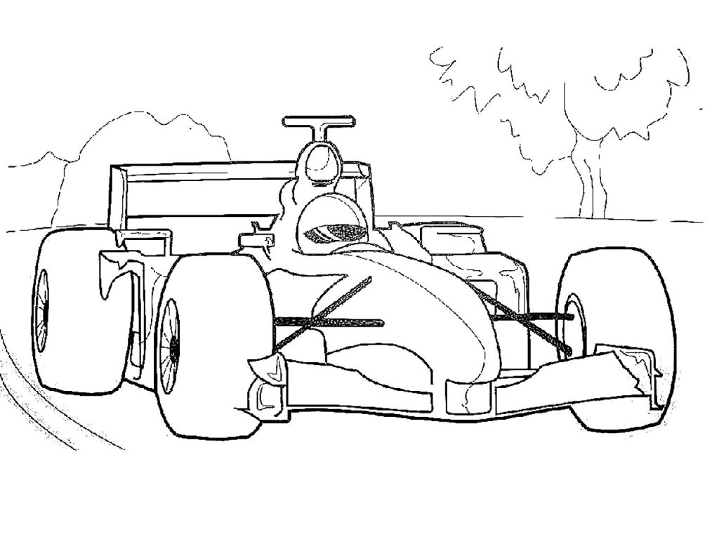 Desenho de Fórmula 1 (F1) para imprimir