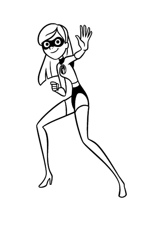 Desenho de Os Incríveis para imprimir