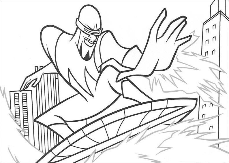 Desenho de Os Incríveis para imprimir