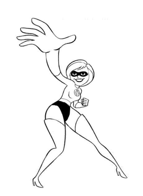 Desenho de Os Incríveis para imprimir