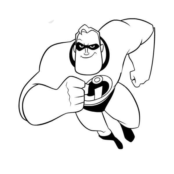 Desenho de Os Incríveis para imprimir