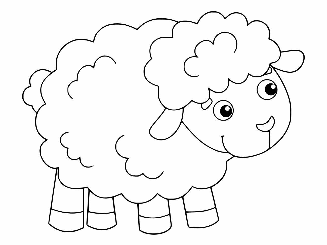 Ovelhas para Colorir e Imprimir