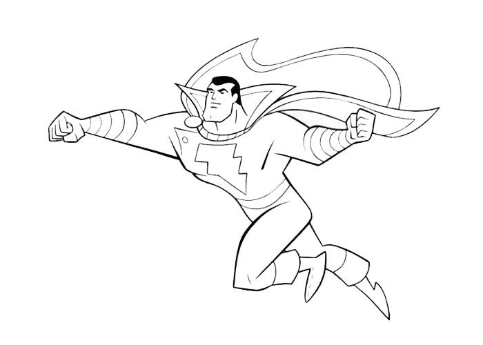 Desenho de Shazam para imprimir