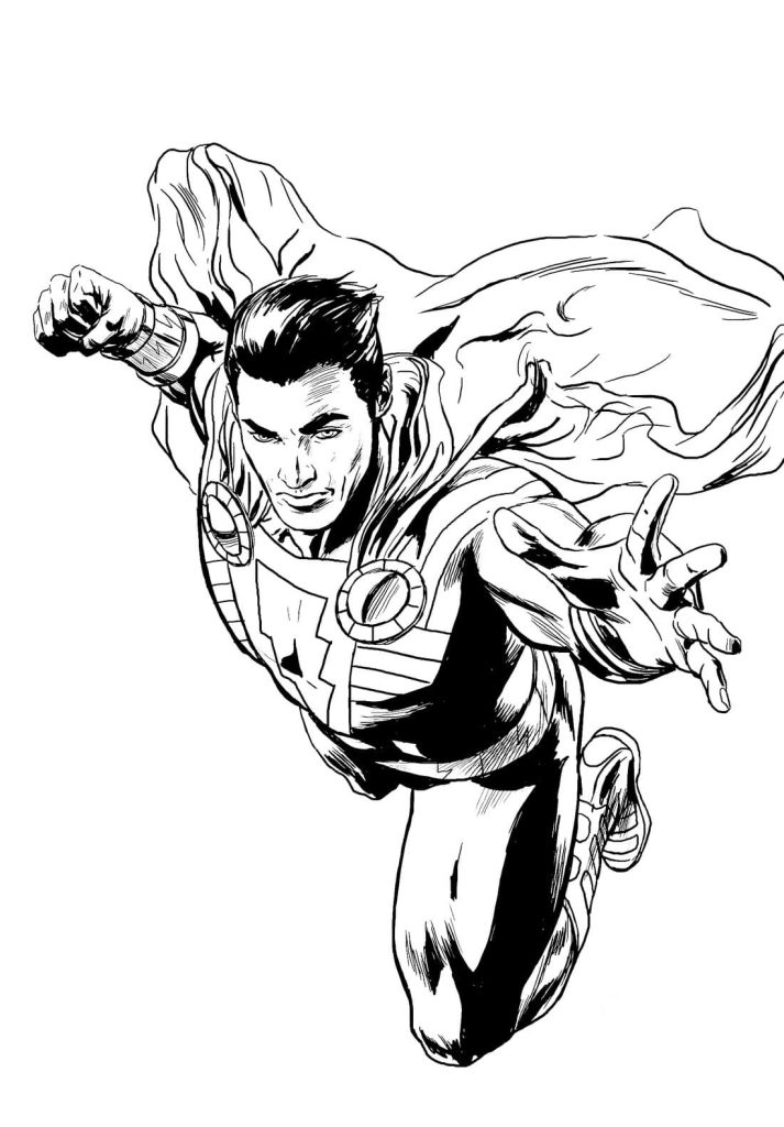 Desenho de Shazam para imprimir