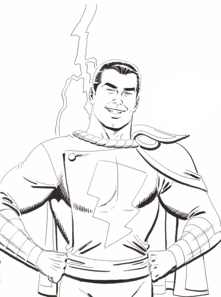 Desenho de Shazam para imprimir