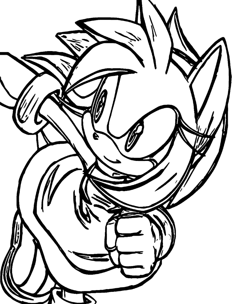 Desenho de Amy Rose para imprimir