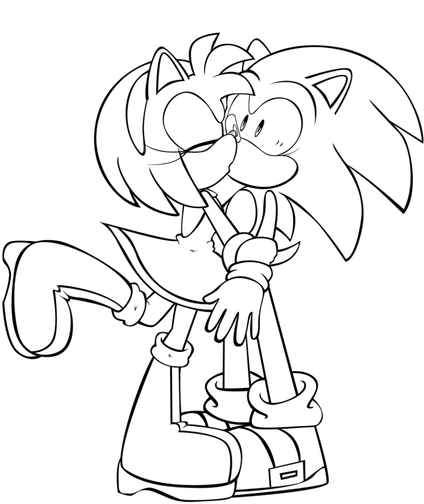 Desenho de Sonic para imprimir