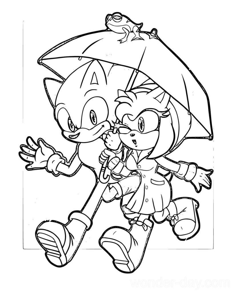 Imprimir Amy Rose para Colorir