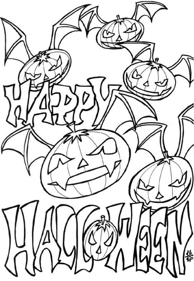 Desenho de Halloween para imprimir