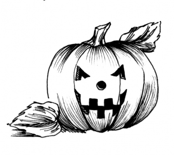 Desenho de Halloween para imprimir