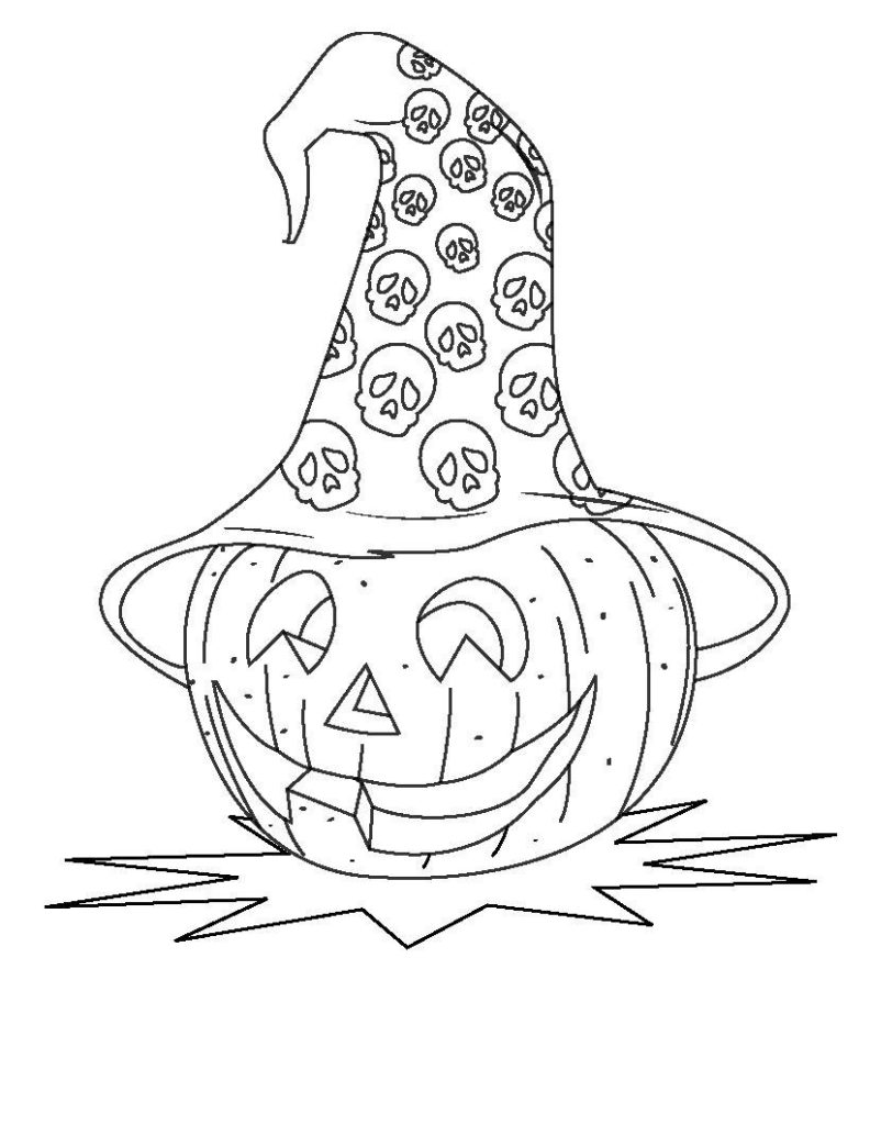 Desenho de Halloween para imprimir