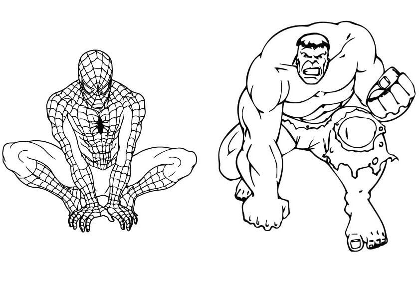 Desenho de Homem-Aranha (Spider-Man) para imprimir
