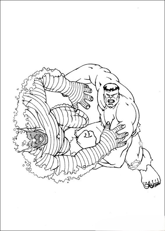 Desenho de Hulk para imprimir