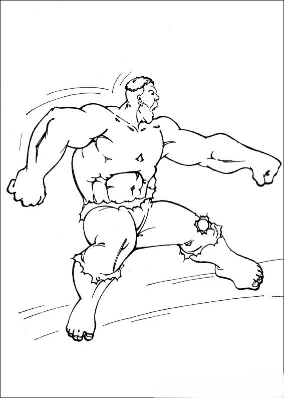 Desenho de Hulk para imprimir