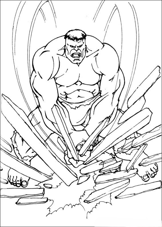 Desenho de Hulk para imprimir