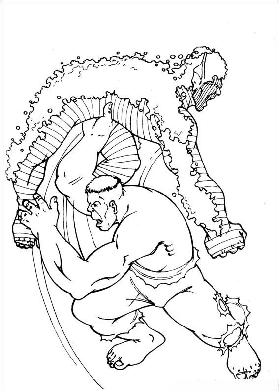 Desenho de Hulk para imprimir