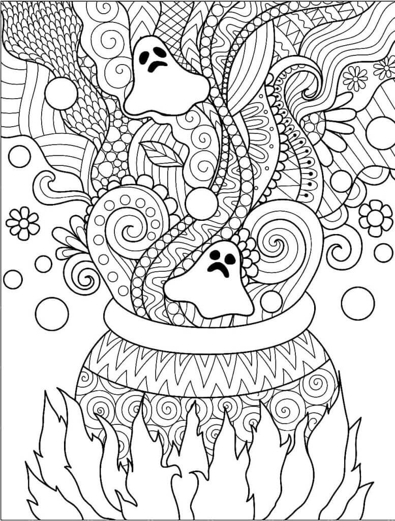 Desenho de Halloween para imprimir