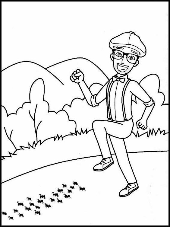 Desenho de Blippi para imprimir