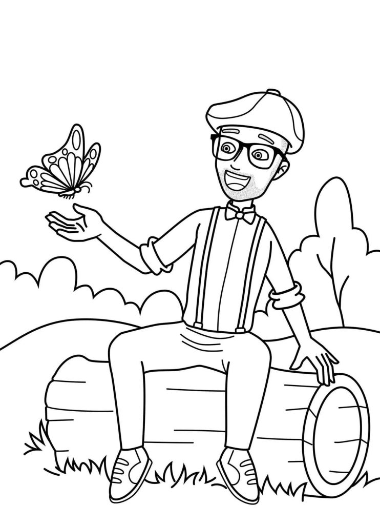 Desenho de Blippi para imprimir