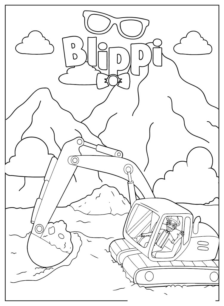 Desenho de Blippi para imprimir