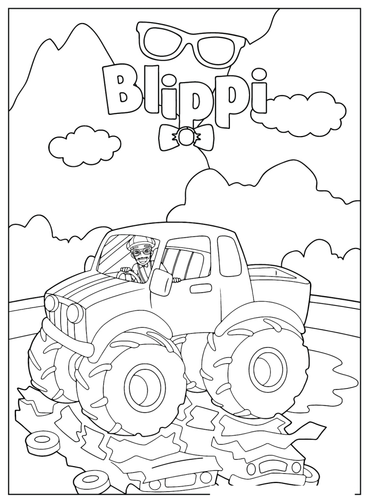 Desenho de Blippi para imprimir