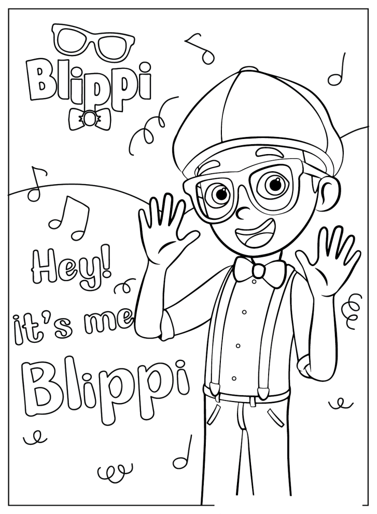 Desenho de Blippi para imprimir