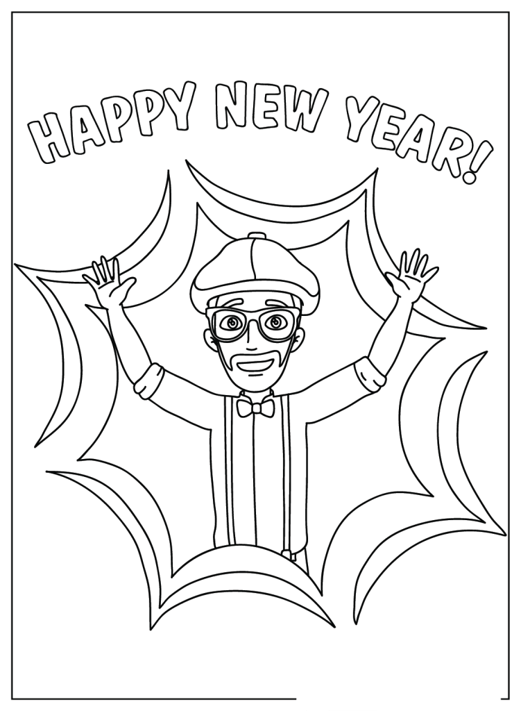 Desenho de Blippi para imprimir
