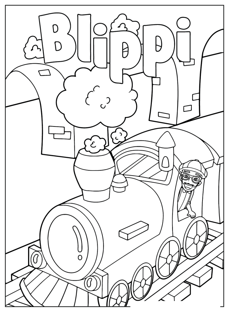 Desenho de Blippi para imprimir