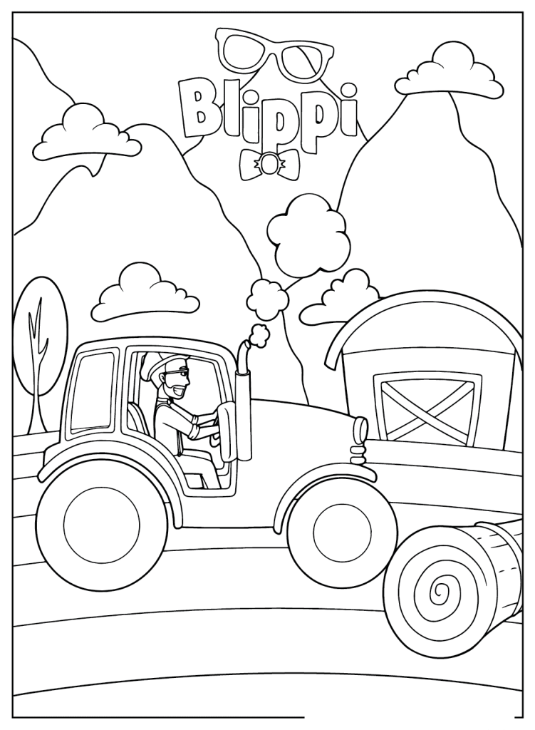 Desenho de Blippi para imprimir