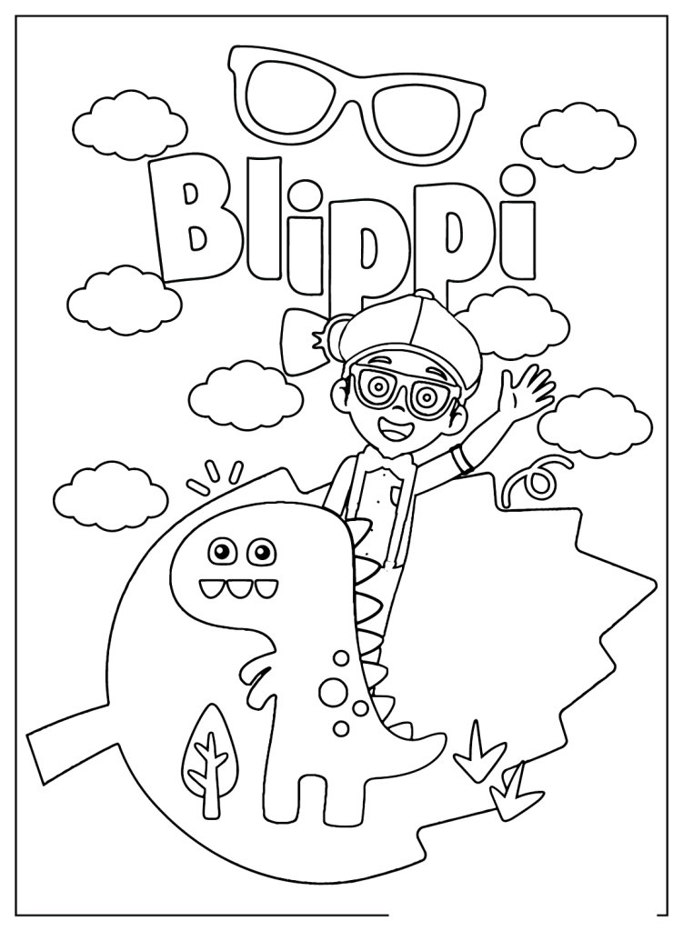 Desenho de Blippi para imprimir