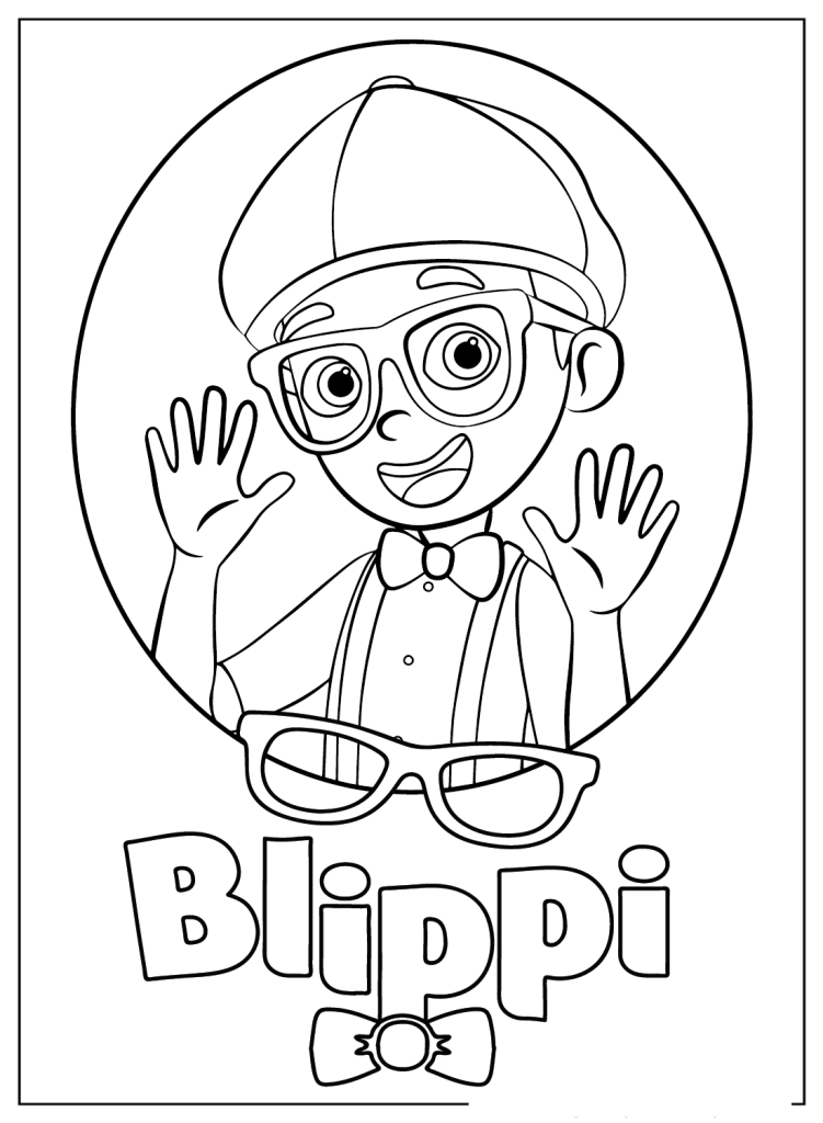 Desenho de Blippi para imprimir