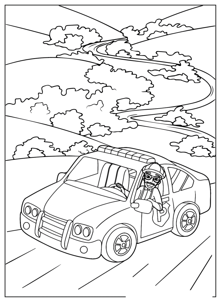 Desenho de Blippi para imprimir