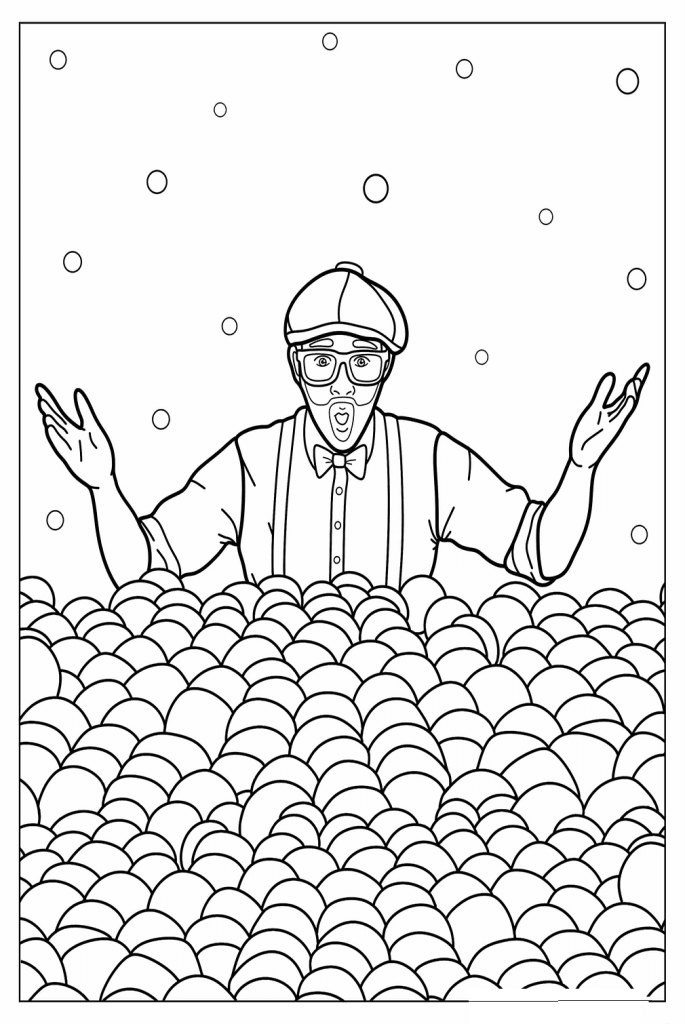 Desenho de Blippi para imprimir
