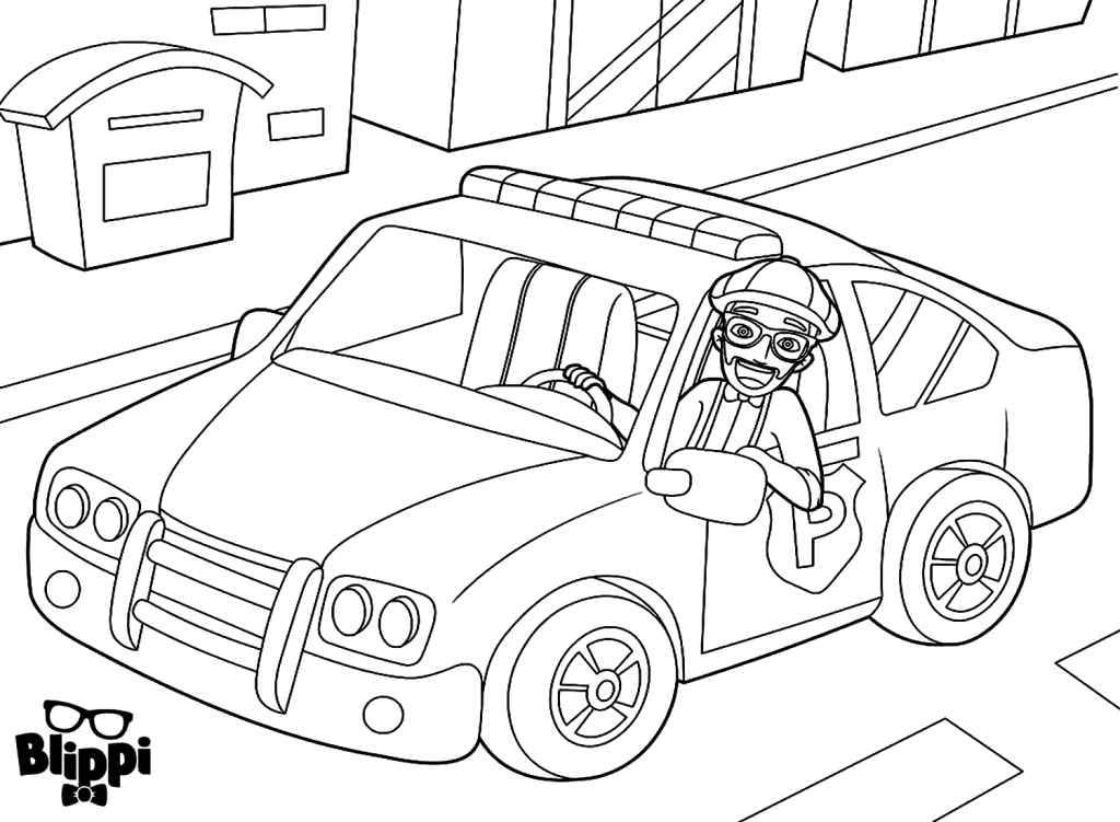 Desenho de Blippi para imprimir