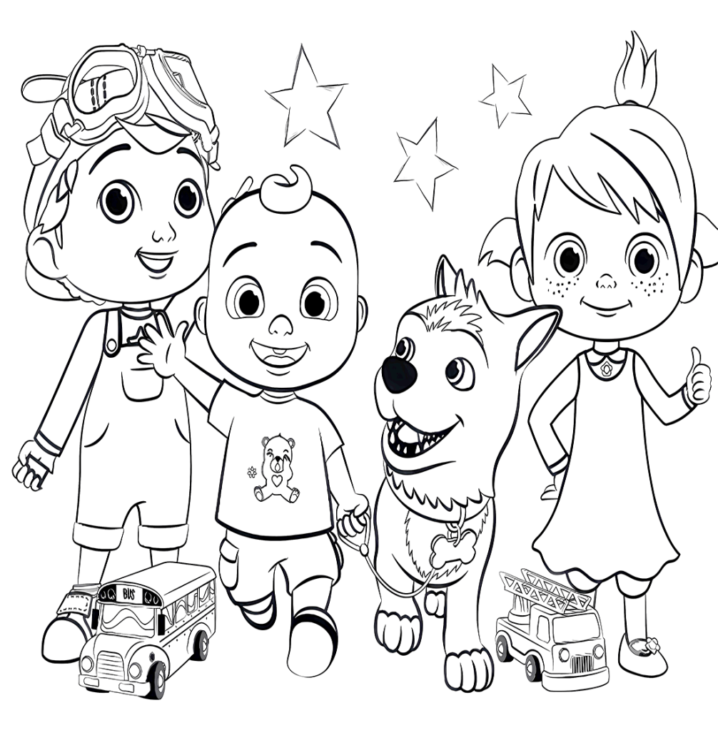 Desenho de CoComelon para imprimir
