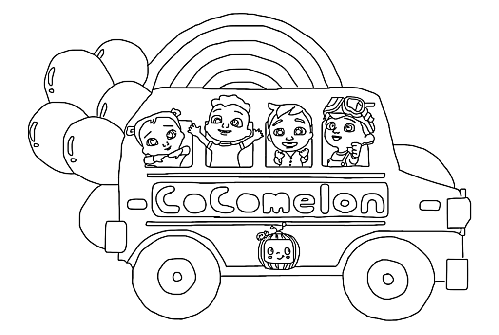 Desenho de CoComelon para imprimir
