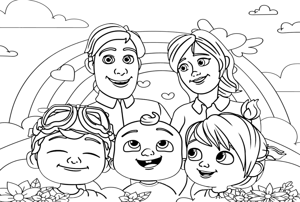 Desenho de CoComelon para imprimir