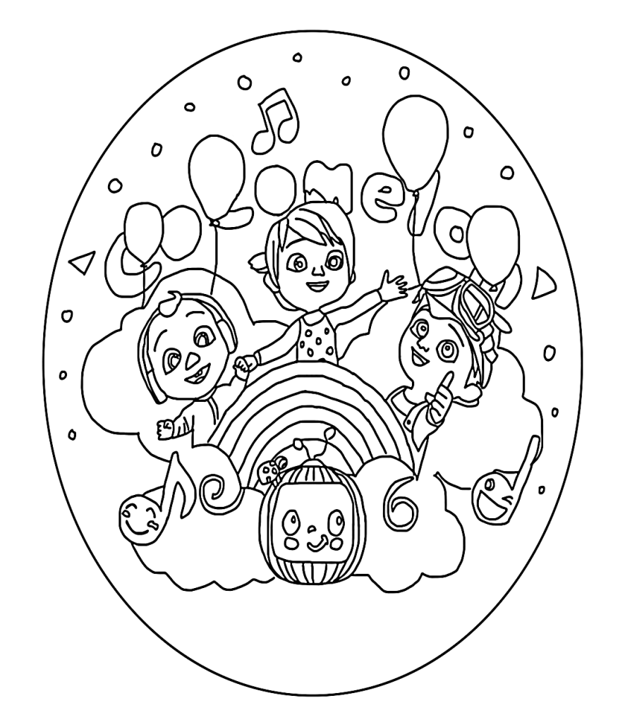 Desenho de CoComelon para imprimir