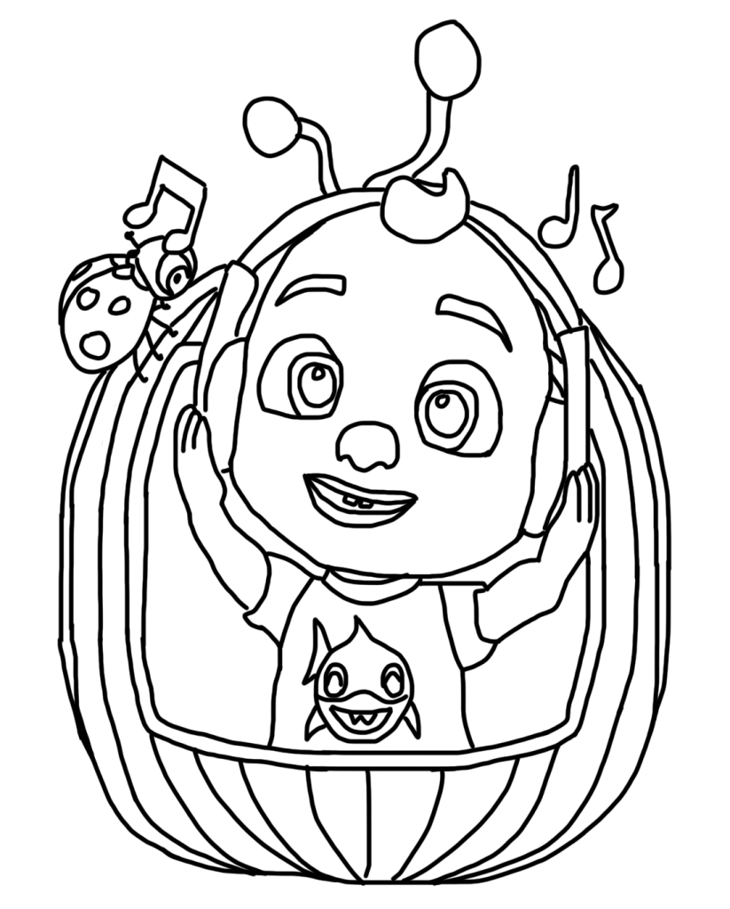 Desenho de CoComelon para imprimir