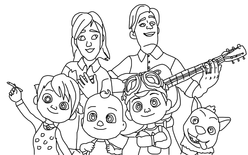 Desenho de CoComelon para imprimir