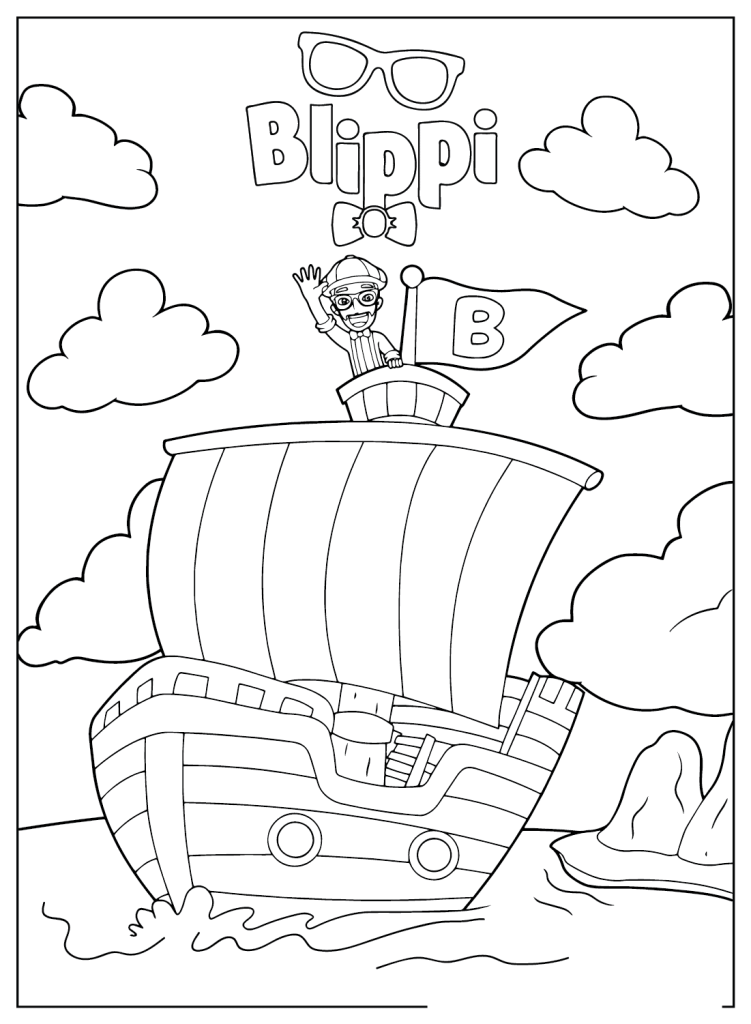 Desenho de Blippi para imprimir