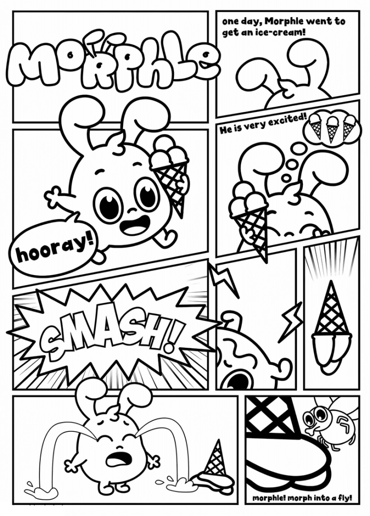 Desenho de Morphle para imprimir