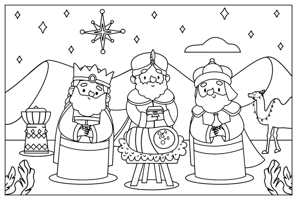 Desenho de Jesus para imprimir