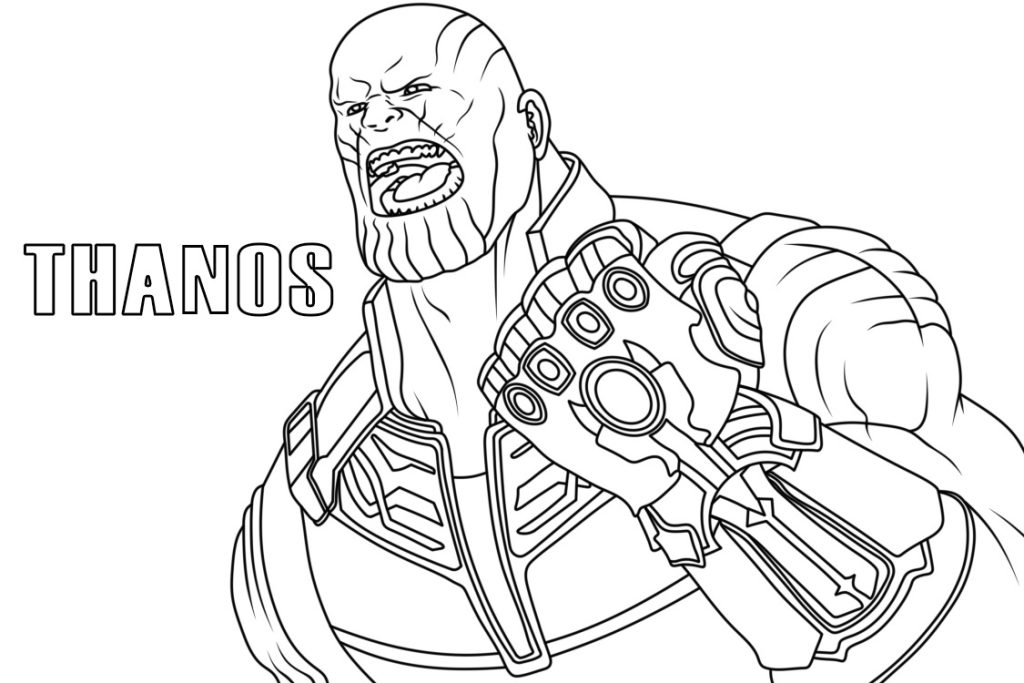Desenho de Thanos para imprimir