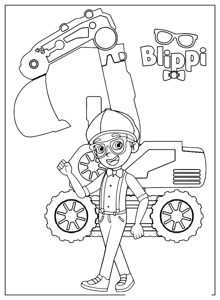Desenho de Blippi para imprimir