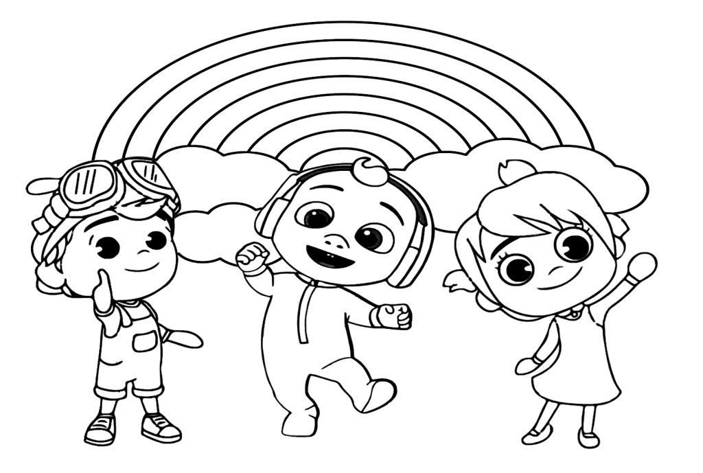 Desenho de CoComelon para imprimir