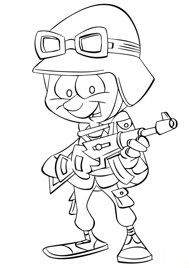Desenho de Soldados para imprimir