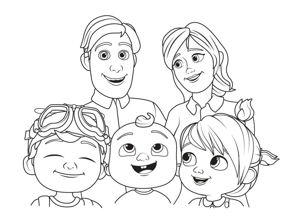 Desenho de CoComelon para imprimir